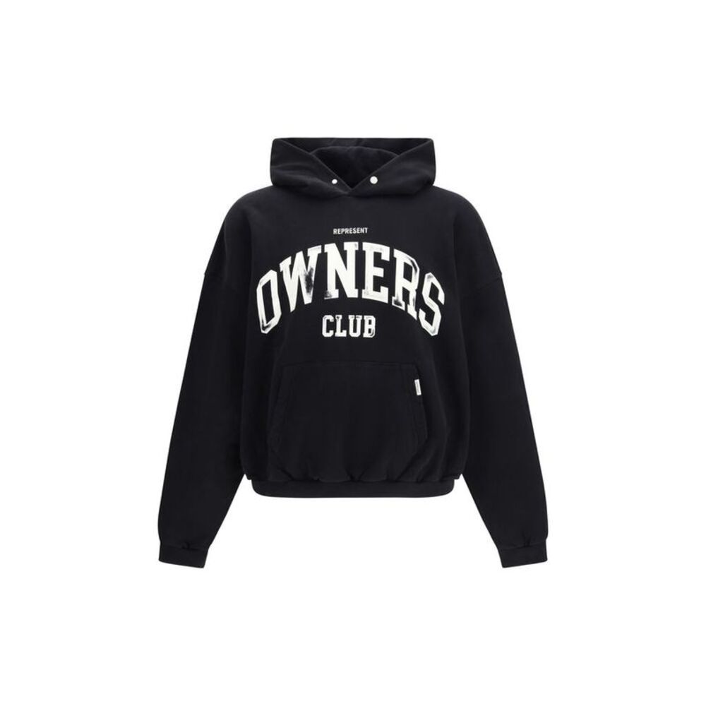 Represent Black Cotton Men's Sweatshirt